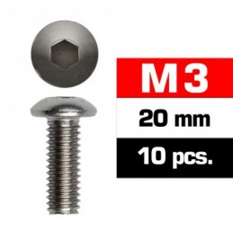 TORNILLOS M3x20mm BOTON (10u.)