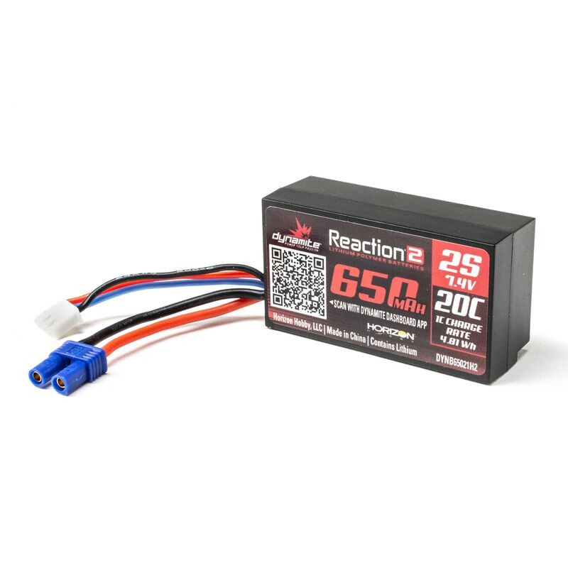 PACK LIPO 650mAH 2S 7,4V 20C HARDCASE