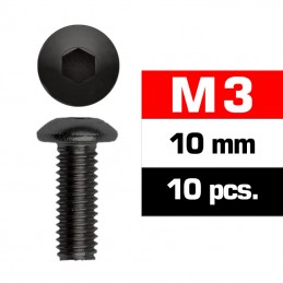 TORNILLOS M3x10mm BOTON (10u.)